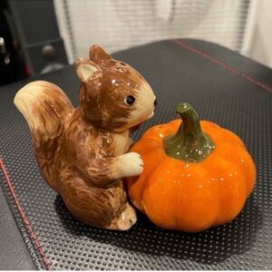 Square and Pumpkin Ceramic Salt & Pepper Shakers